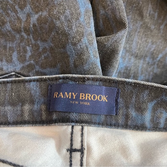 Ramy Brook Womens Leopard Printed Ankle Zip Kate Skinny Jeans 24 XS Designer - Picture 8 of 10